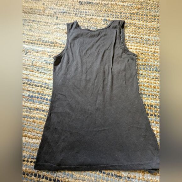 Rue21 Sequin Tank Top Black Gold Sparkle S Clubwear Party Top Stretch Bling Y2K - Picture 6 of 6